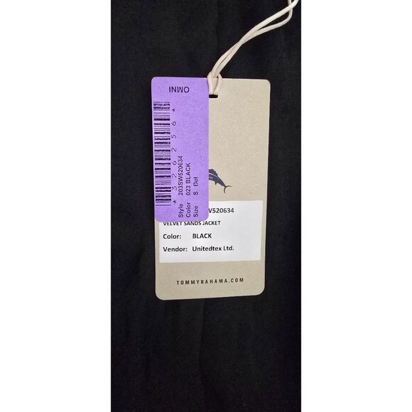 Tommy Bahama Velvet Sands Jacket Black luxurious velvet jacket - Picture 5 of 11